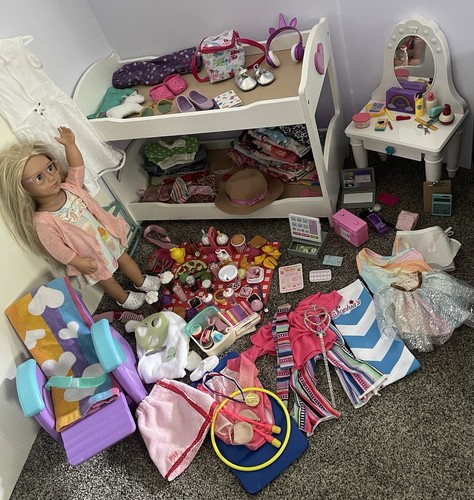 Blonde girl doll our - blonde,