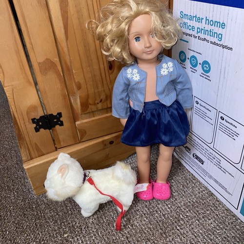 Our generation doll with dog - our,